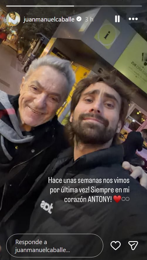 El mensaje del productor Juan Manuel Caballé (Captura: Instagram @juanmanuelcaballe)