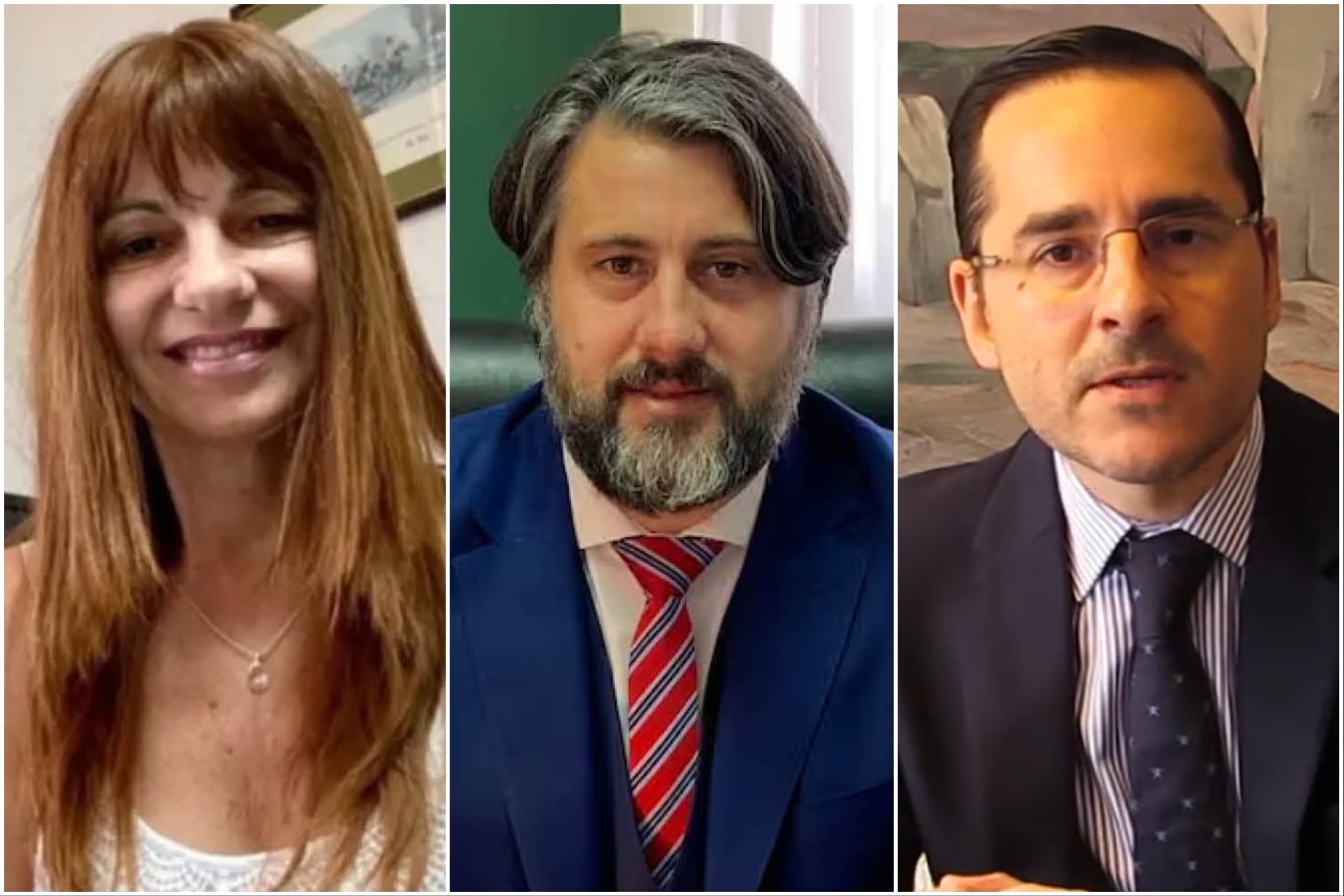 Los jueces Paliotti, Michilini y Machado Pelloni