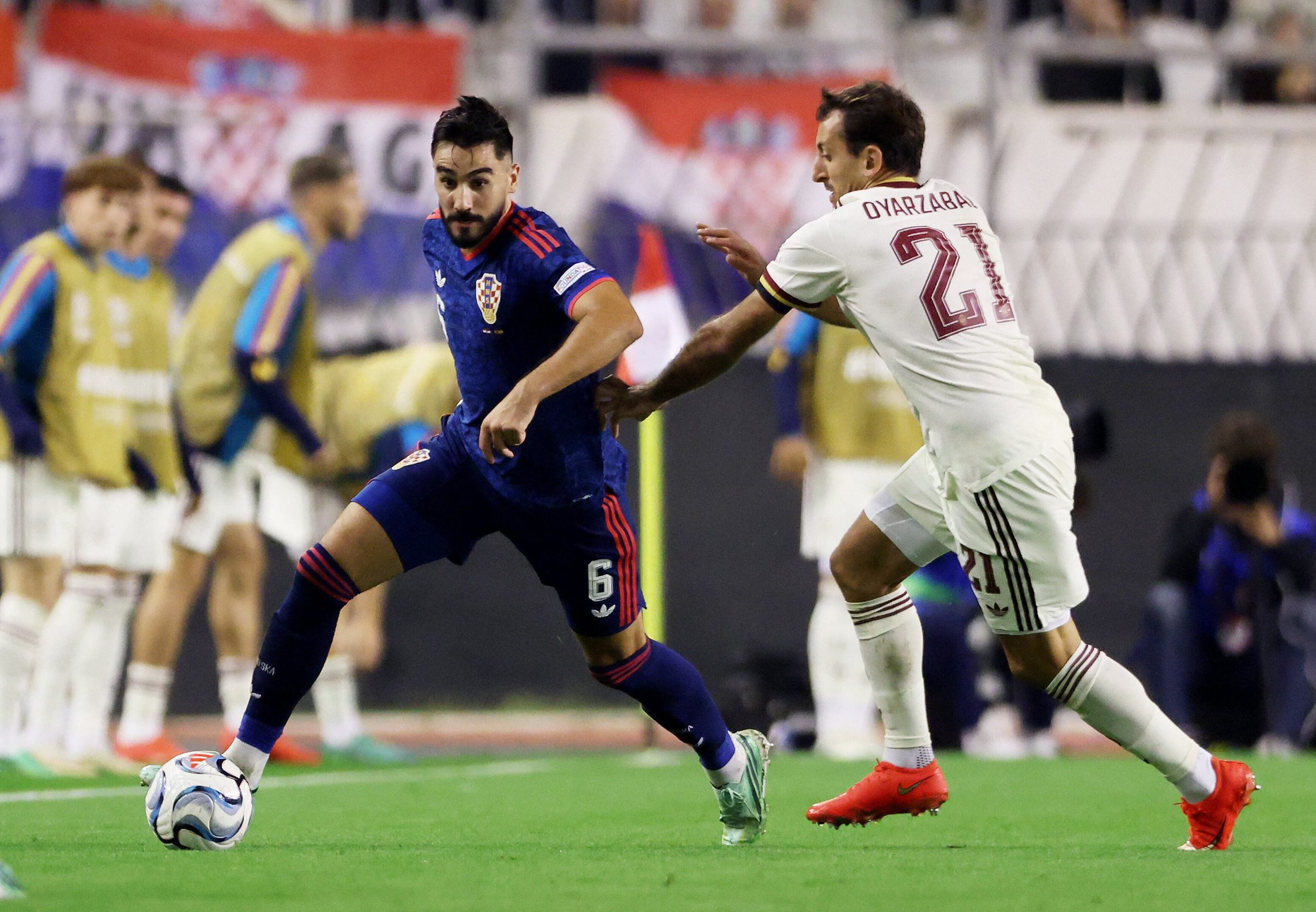 Croacia vs España por la fase de grupos de la UEFA Nations League del 2026.