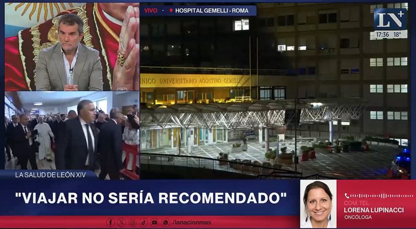 Lorena Lupinacci, oncóloga, sobre la salud del papa León XIV: “Viajar no sería recomendado”