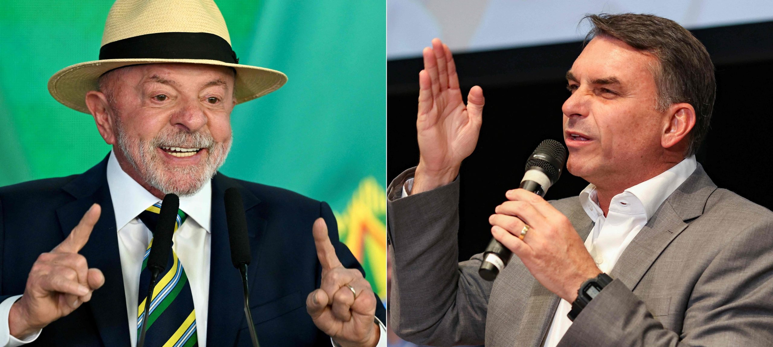 Lula da Silva y Flavio Bolsonaro esperan los resultados electorales