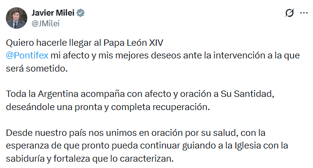 Javier Milei afirmó que la fecha podría posponerse sin mayores inconvenientes