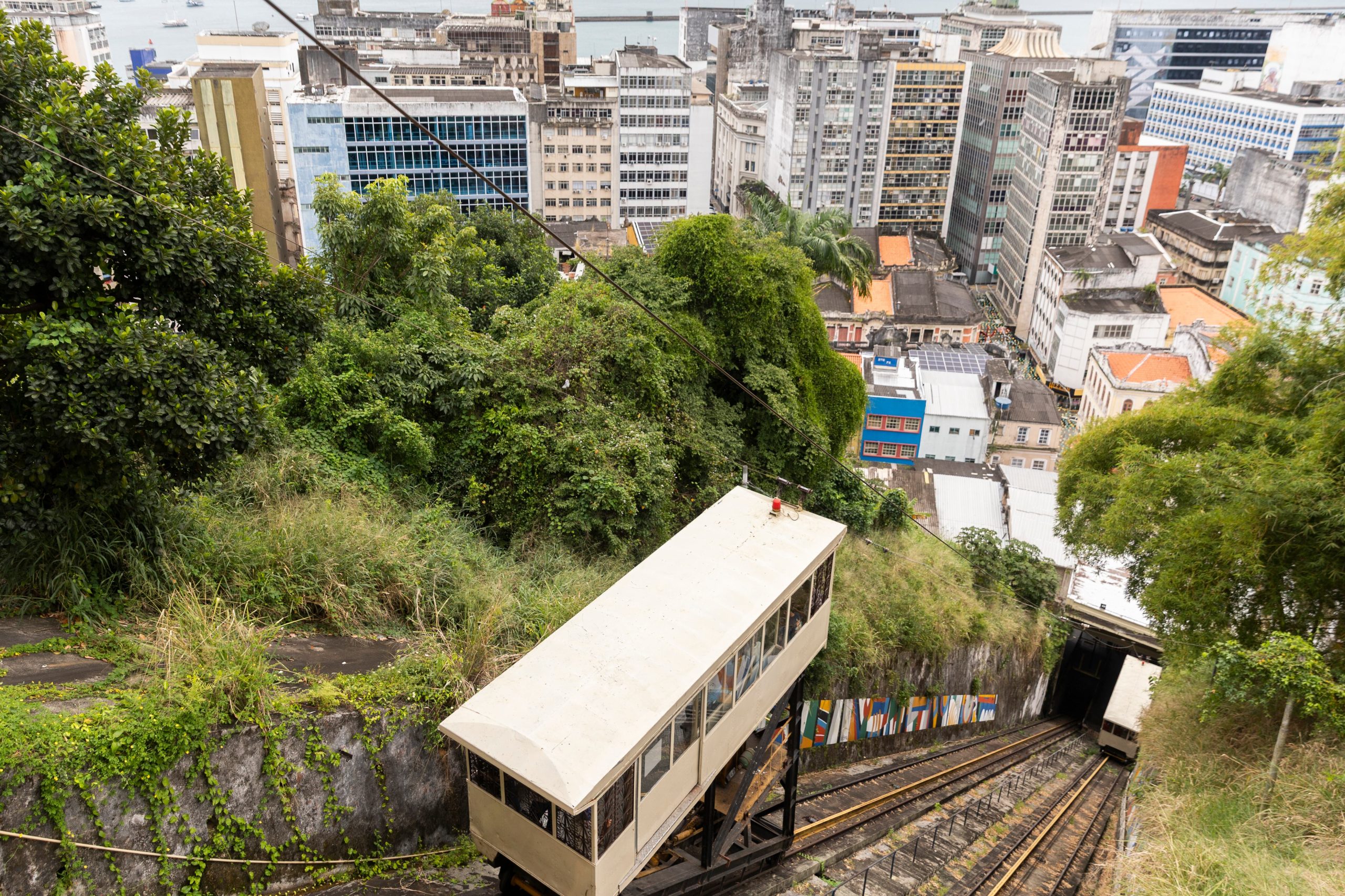 Funicular Plano Inclinado en Salvador de Bahía.