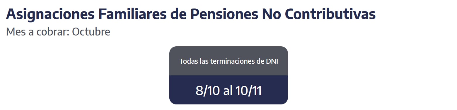 Quiénes reciben hoy las asignaciones familiares. (Captura: ANSES)