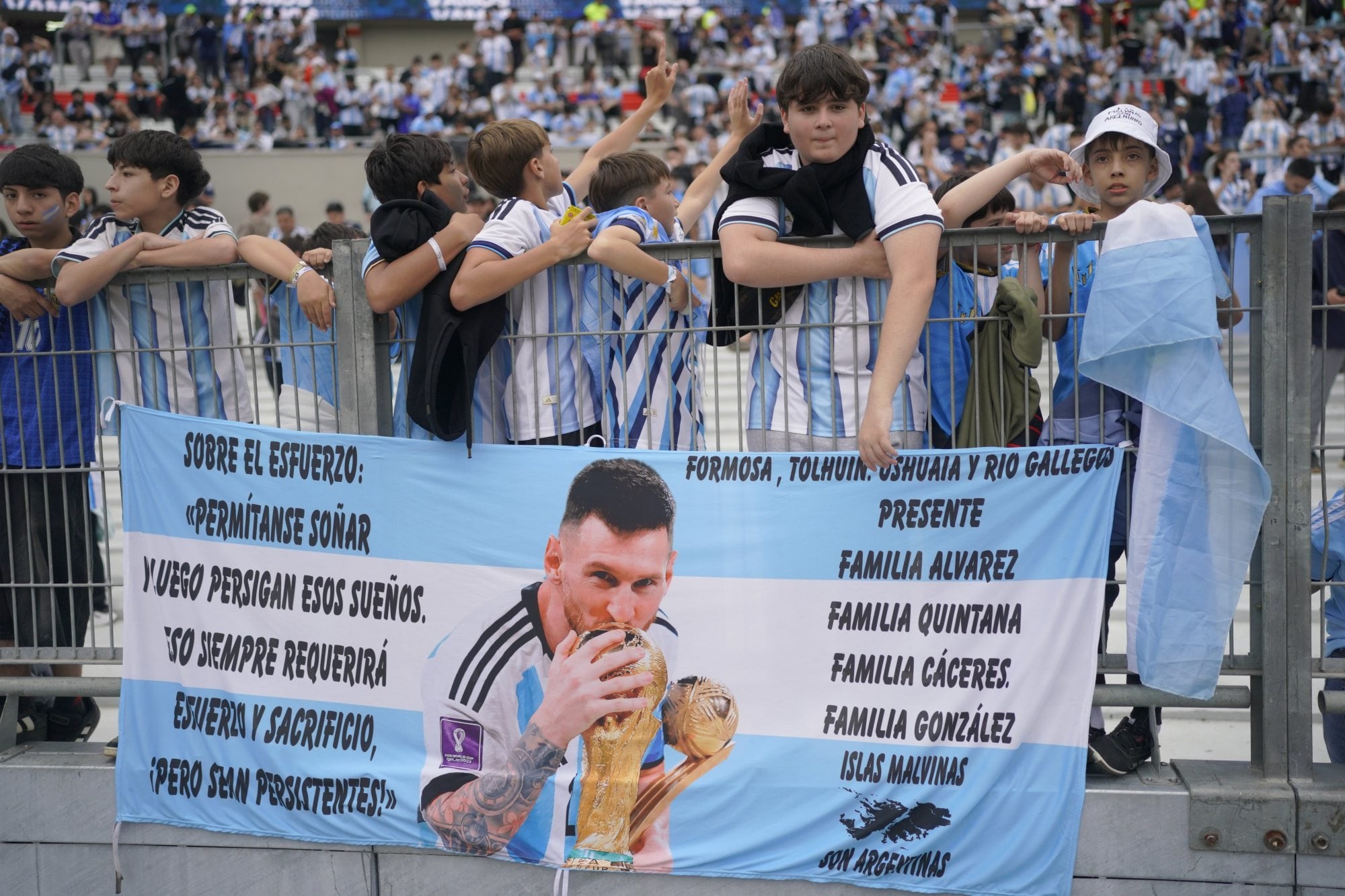La selección argentina despide a Lionel Messi 
