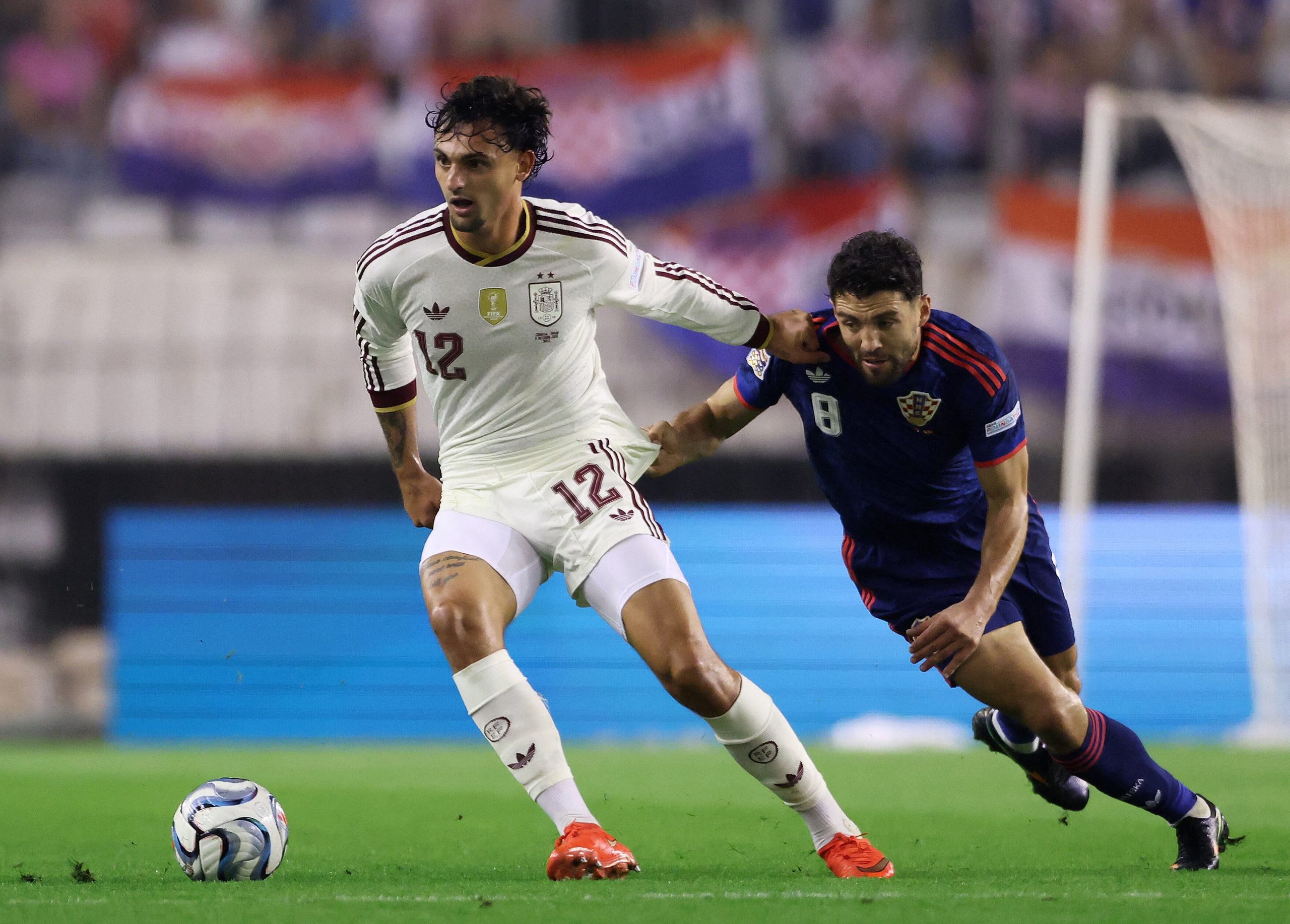Croacia vs España por la fase de grupos de la UEFA Nations League del 2026.