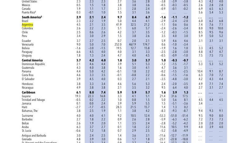 El FMI recortó fuerte sus previsiones para la economía argentina: proyectó menos crecimiento y más inflación