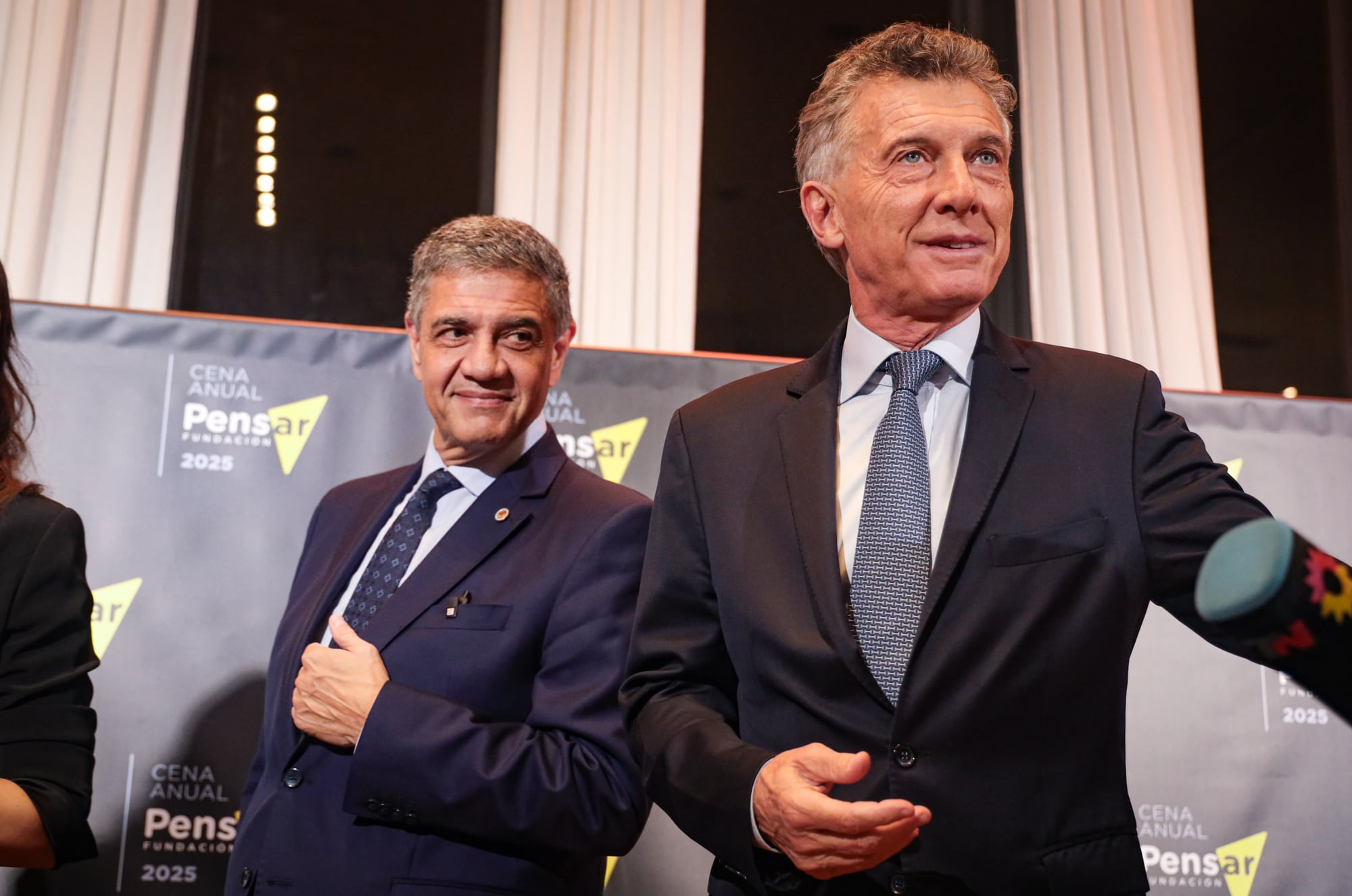 Jorge y Mauricio Macri en la Fundación Pensar