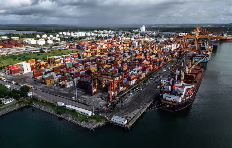 La infraestructura de transporte y los puertos acompañaron el crecimiento de las exportaciones agrícolas brasileñas. (Foto: gentileza Bloomberg Línea)