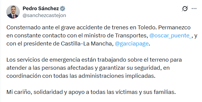 Dos trenes chocaron en España y hay al menos 31 muertos