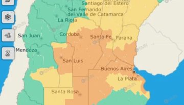 Hay alerta naranja por fuertes tormentas en Buenos Aires y 5 provincias para este miércoles