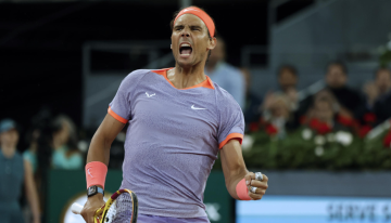 Rafael Nadal derribó a De Miñaur para continuar su camino en el Masters de Madrid