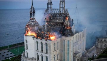 «Castillo de Harry Potter» ardió tras impacto de misil ruso