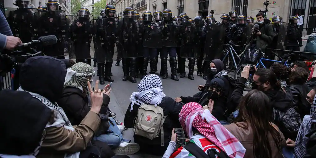 Los universitarios franceses replican a las estadounidenses movilizando protestas propalestina