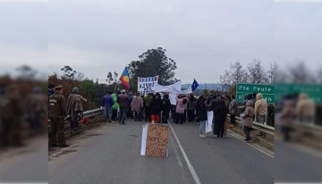 Comunidades de Toltén protestan por mal estado de caminos tras las lluvias
