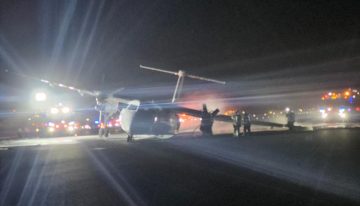 Un avión de Air Canada sufre un accidente por un fallo en el tren de aterrizaje y provoca un incendio