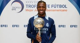 Vinicius fue galardonado como el Mejor Jugador Iberoamericano 2024