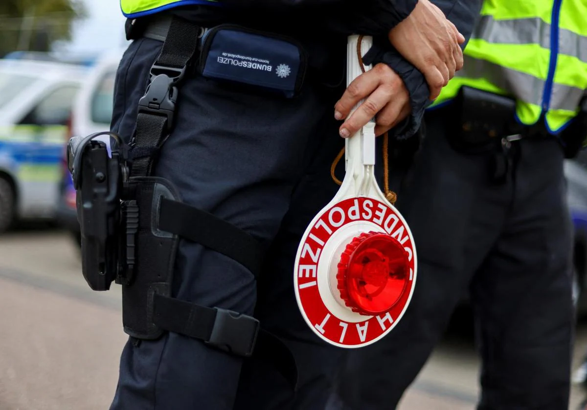 Un agente de la Policía alemana en una imagen de archivo