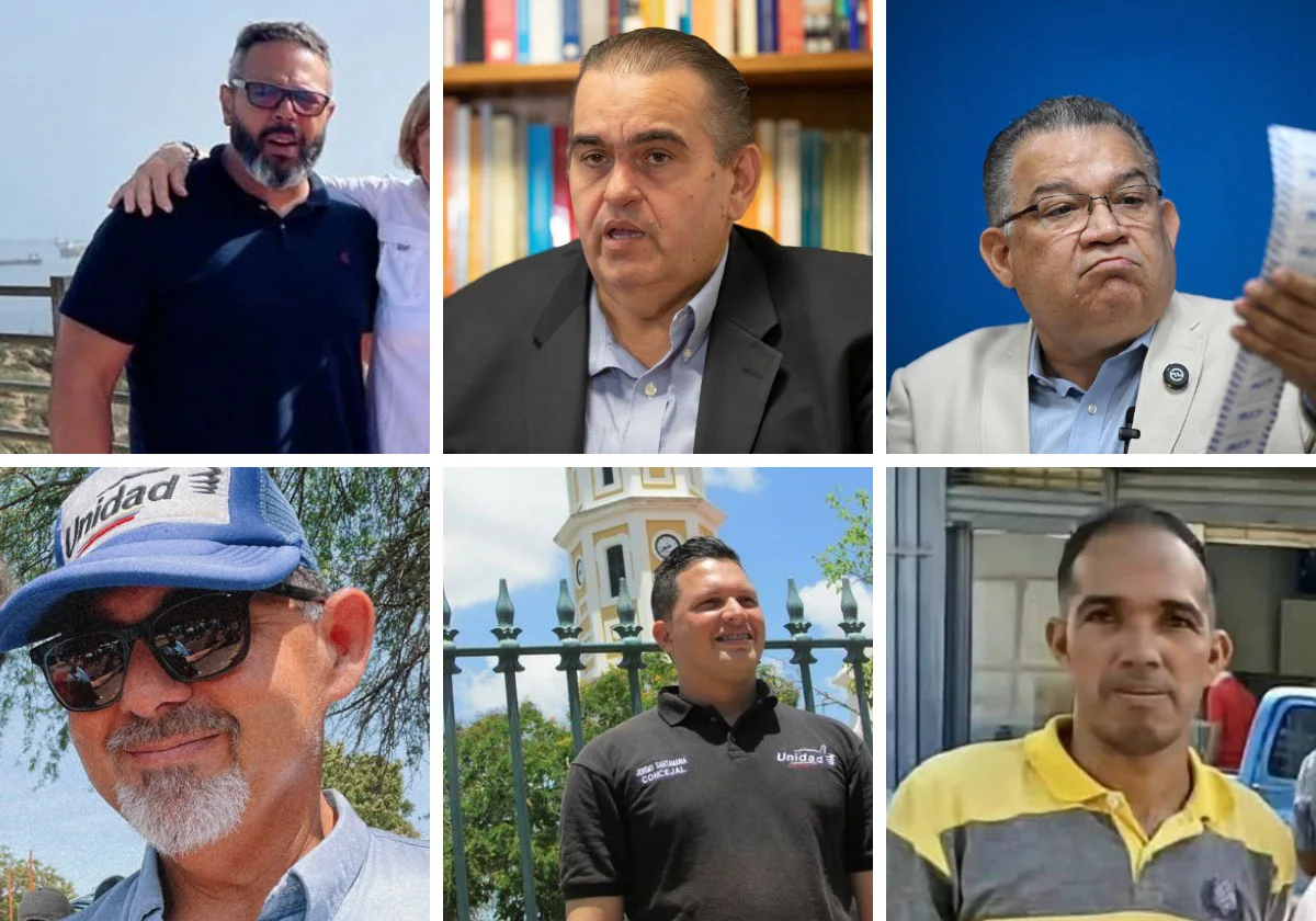 De izquierda a derecha: Rafael Tudares, Carlos Correa, Enrique Márquez, Franciso Cariello, Jeremy Santamaría y Jesús Sira