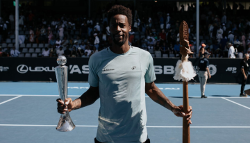 Monfils sucedió a Tabilo como campeón en Auckland y marcó un hito en el circuito