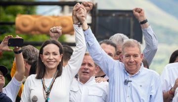 EEUU reitera su apoyo a González Urrutia y Machado «por la democracia en Venezuela»