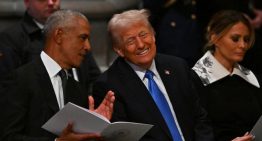 Trump muestra sintonía con Obama en el funeral de Jimmy Carter