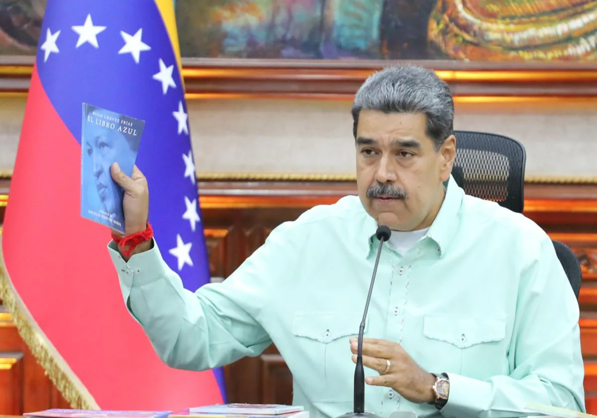 Nicolás Maduro, durante un discurso.