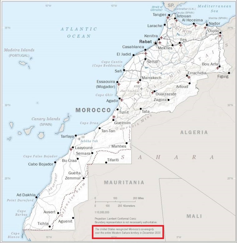 Mapa de Marruecos