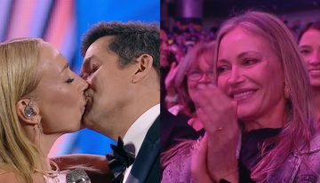 Lo aprobó Marcela Vacarezza: Así fue el beso de Karen y Rafa en Viña 2025