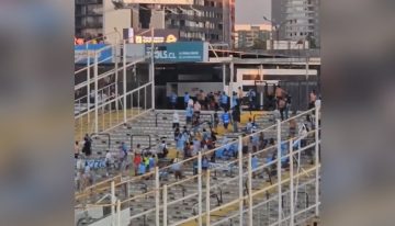 Barristas de Colo Colo atacaron con proyectiles a hinchas de O'Higgins en el Monumental