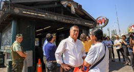 Alcaldía y Delegación Presidencial inspeccionaron Paseo Puente Cal y Canto en Santiago