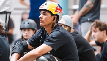 El skater Marcelo Jiménez llegó a Estonia a competir en la Simple Session 2025