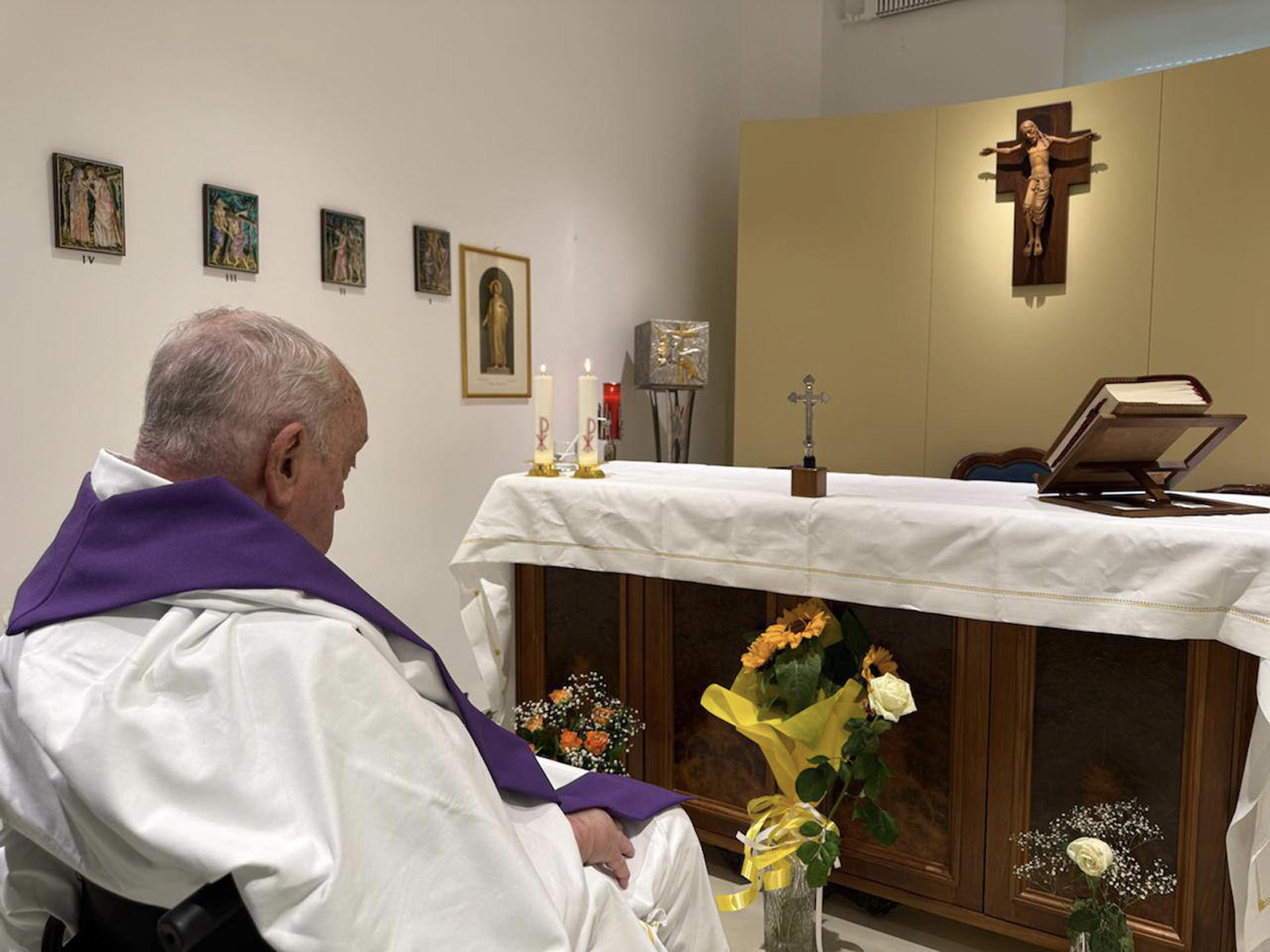 Papa Francisco en Hospital Gemelli