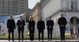 Merz, Macron, Starmer y Tusk llegan a Kiev para presionar a Putin para aceptar un alto el fuego de 30 días en la guerra de Ucrania