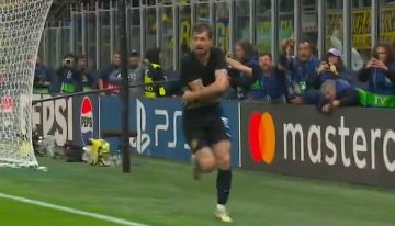 [VIDEO] Inter despertó en los descuentos y empató ante FC Barcelona con gol de Acerbi