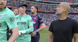 [VIDEO] Indignado: Guardiola tuvo encontrón con el portero de Crystal Palace