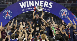 Luis Enrique encabezó la celebración de PSG tras obtener la UEFA Champions League en Múnich