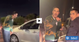 «¡Oye burro, vas curao… bájate!»: Claudio Bravo enfrenta a conductor que lo colisionó en Ruta 5 Sur