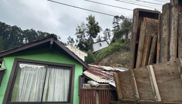 Sistema frontal dejó 11 viviendas destruidas y 267 damnificados