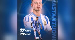 Franco Mastantuono se convirtió en el jugador más joven en debutar en la selección argentina