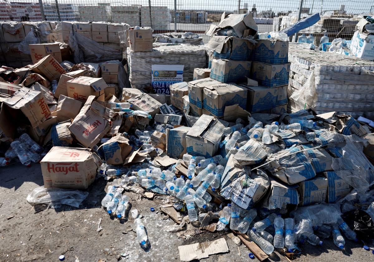 Ayuda humanitaria permanece en Israel a la espera de su entrada en la franja de Gaza