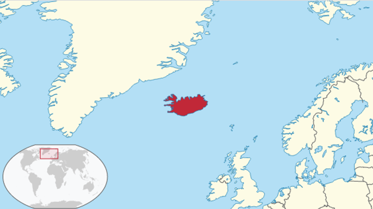 Localizador geográfico de Islandia