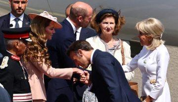 Macron es recibido con honores por el Rey Carlos III en Windsor en el arranque de su visita de Estado al Reino Unido