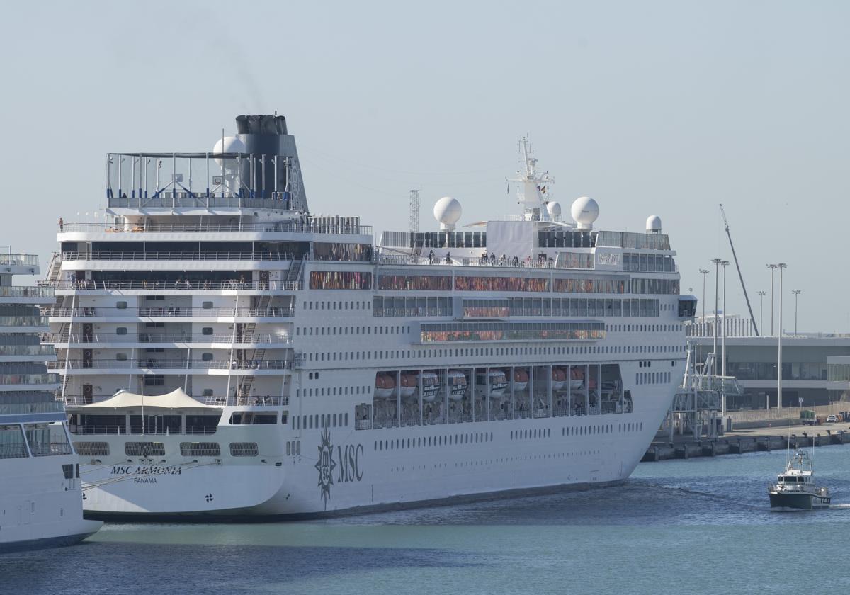 Un crucero de MSC en una imagen de archivo