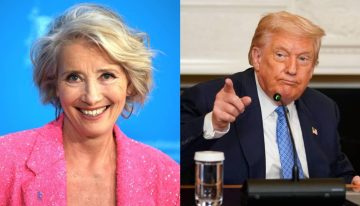 Emma Thompson recuerda que Trump la invitó a salir el día en que se divorció