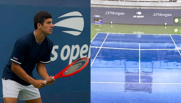 Cristian Garin vio postergado su duelo ante Trungelliti por la intensa lluvia que frenó el US Open