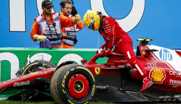 [VIDEO] Hamilton chocó con un muro y tuvo que abandonar el GP de Países Bajos