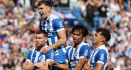 Brighton reaccionó en la recta final para derribar a Manchester City por la Premier