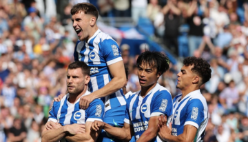 Brighton reaccionó en la recta final para derribar a Manchester City por la Premier