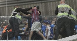 [VIDEO] Hinchas de Godoy Cruz se enfrentaron con fuerzas de seguridad en Belo Horizonte